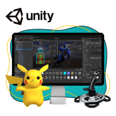 Мир игр на Unity 2D на популярном движке + AI-помощники - КИБЕРшкола программирования для детей, компьютерные курсы для школьников, начинающих и подростков - KIBERone г. Нарткала