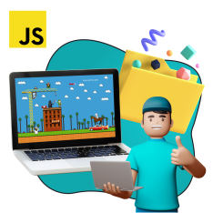 Программирование на JavaScript. Учимся создавать игры! - КИБЕРшкола программирования для детей, компьютерные курсы для школьников, начинающих и подростков - KIBERone г. Нарткала